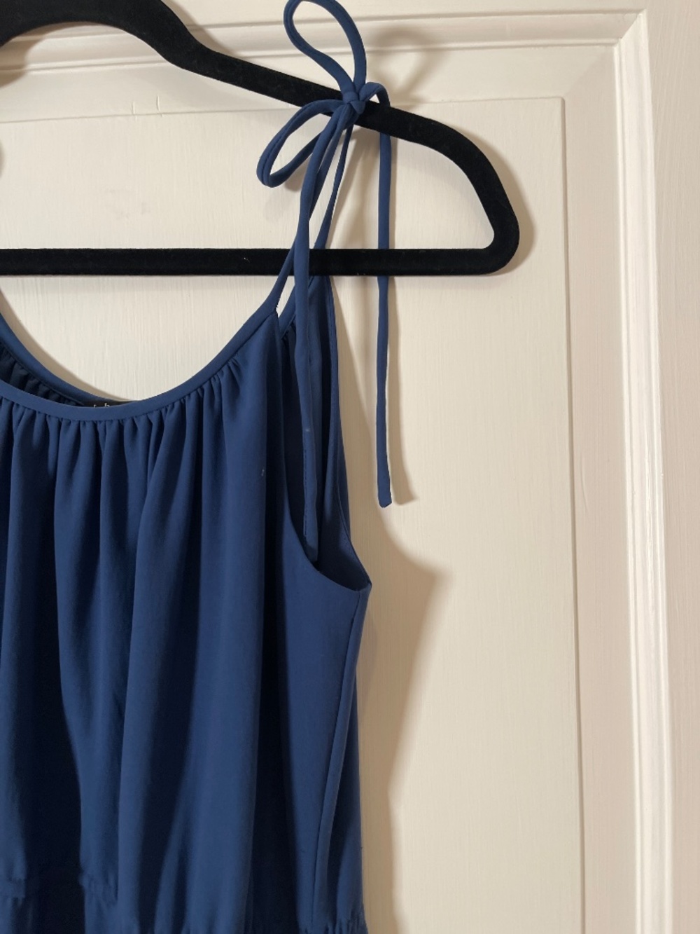 Theory Tylie - NWT- deep blue fluid maxi dress spaghetti strap jersey women S - Picture 5 of 8